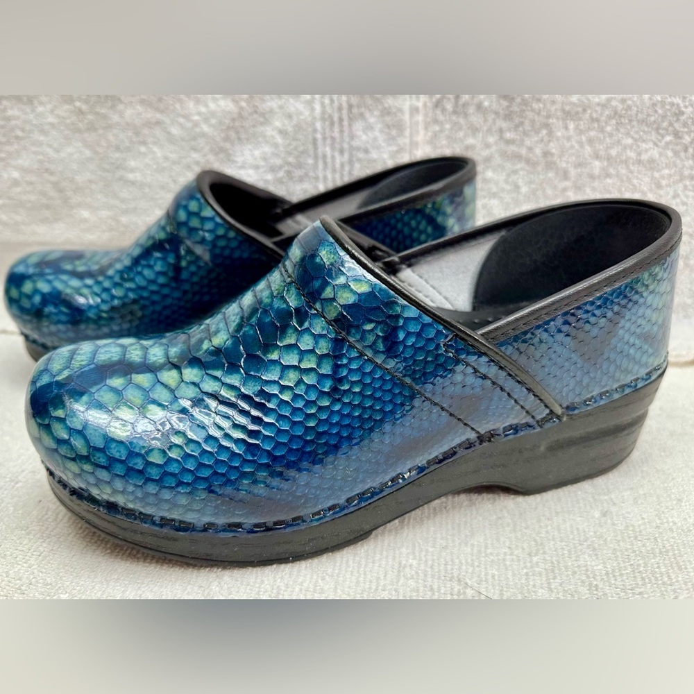 Dansko Professional Python print Patent Leather C… - image 3